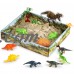 Cool Sand 3D Sand Box - Kinetic Play Sand For All Ages - Includes: 10 Shaping Molds, 12 Dino Figures, 1 lb. of Cool Sand and 3D Tray - Dino Discovery Edition   566220741